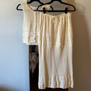 Rolla's Sweater Set - Cream - 8/Small top, 12/Large Skirt